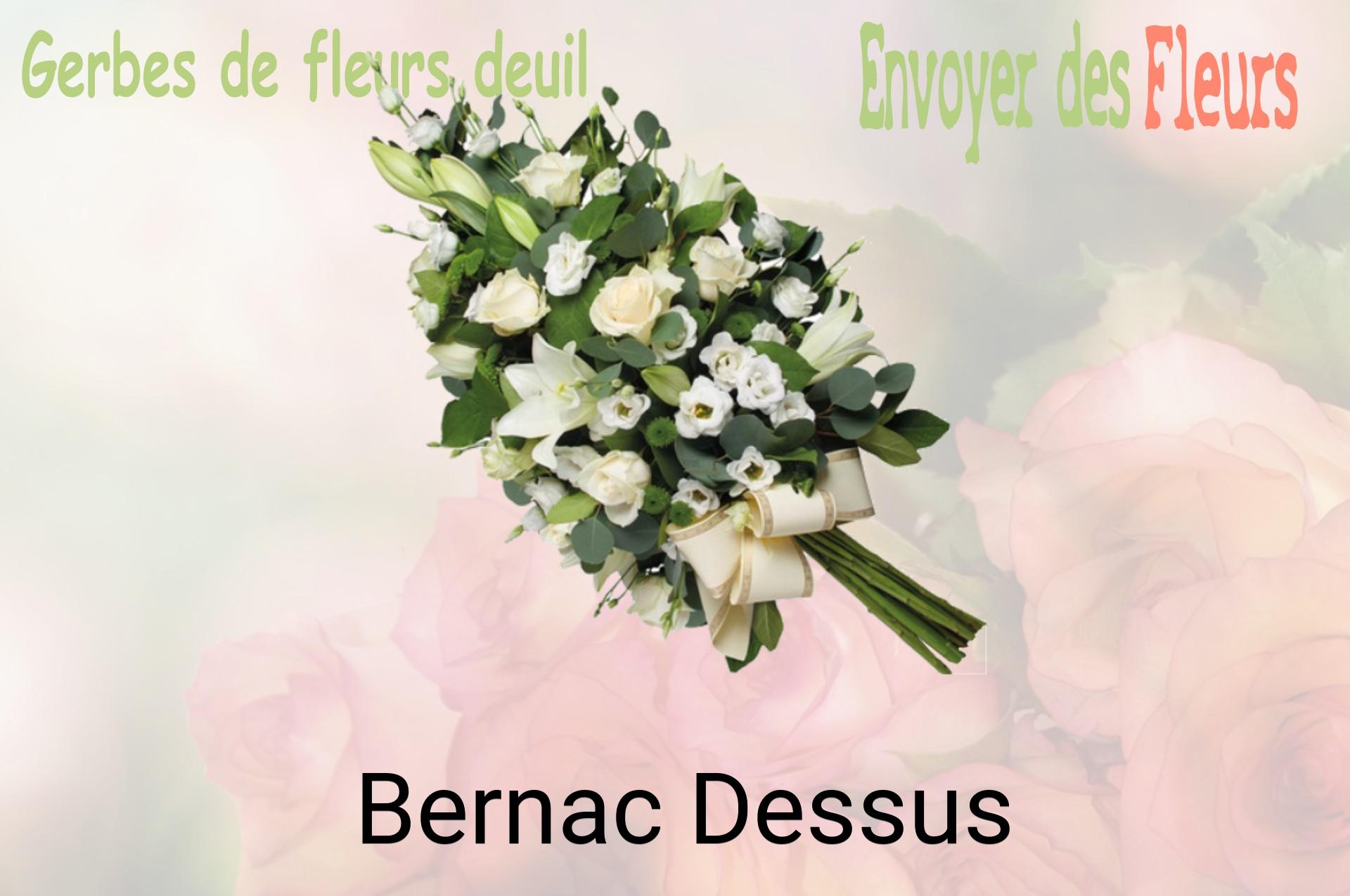 Gerbe de fleurs de deuil livrée à Bernac-Dessus